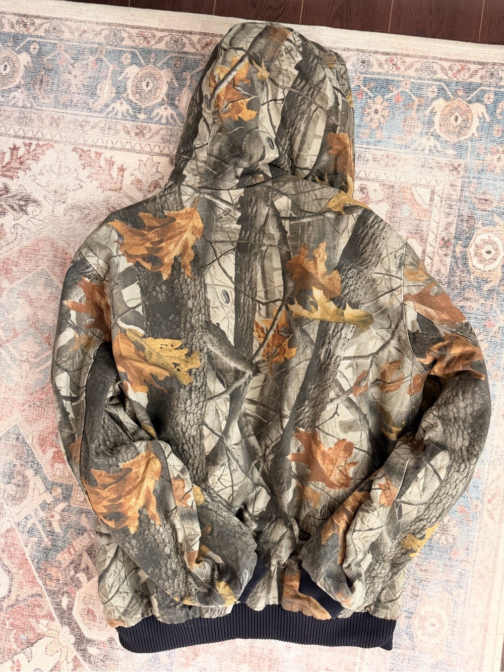 Vintage Carhartt Realtree Camo Active Jacket Lined Hooded XL Excellent Condition - Picture 7 of 11